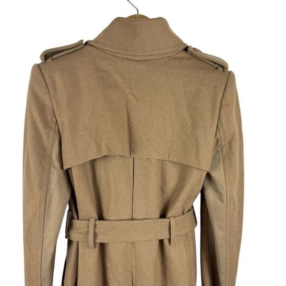 BCBGmaxazria wool khaki pea coat - size M - Picture 4 of 10